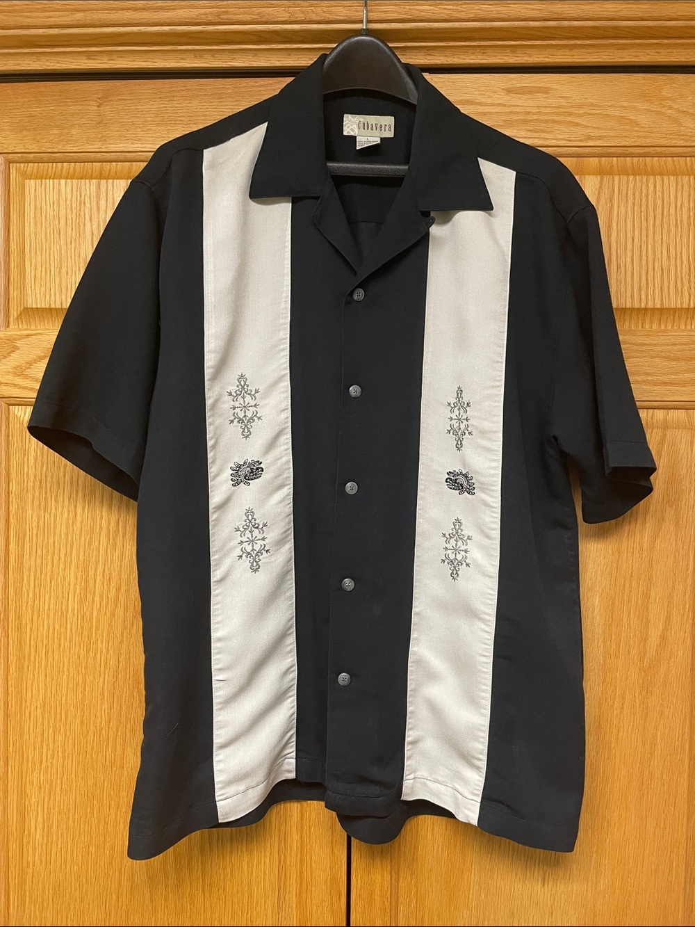 Cubavera Men’s Black Shirt - Size Large